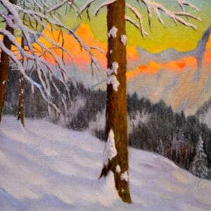 Alpine Winter Landscape by Emanulov