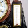 Black and Rouge Marble Clock with Multiple Complications