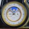 Black and Rouge Marble Clock with Multiple Complications
