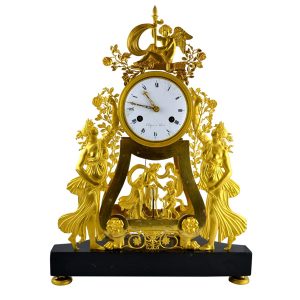 French Empire Skeleton Clock