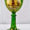 Painted Bohemian Glass Vase