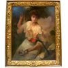 Laurence Koe signed Portrait of a lady