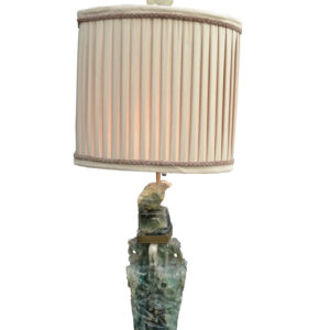19thC Chinese Green Quartz (Flourite) Lamp