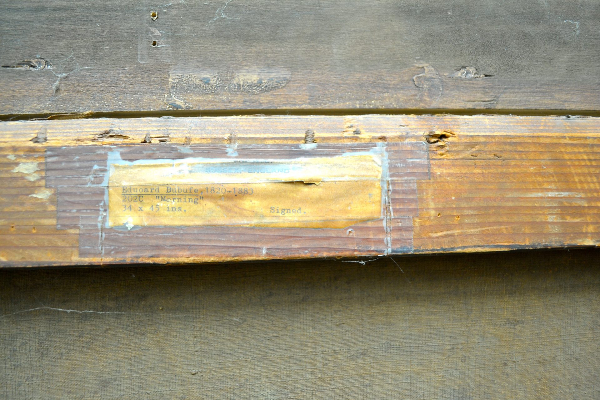 Oil Painting by Claude-Marie Dubufe titled 'Morning' or 'Le Reveil' - Image 21