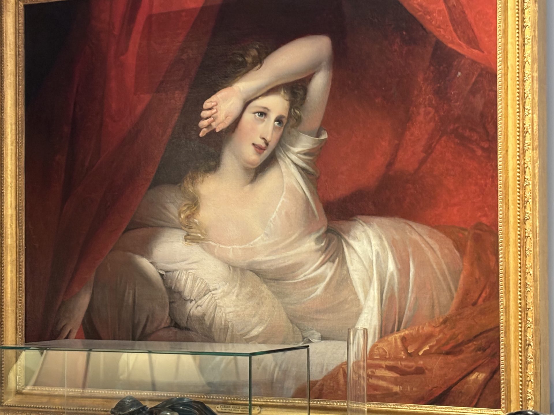 Oil Painting by Claude-Marie Dubufe titled 'Morning' or 'Le Reveil' - Image 27