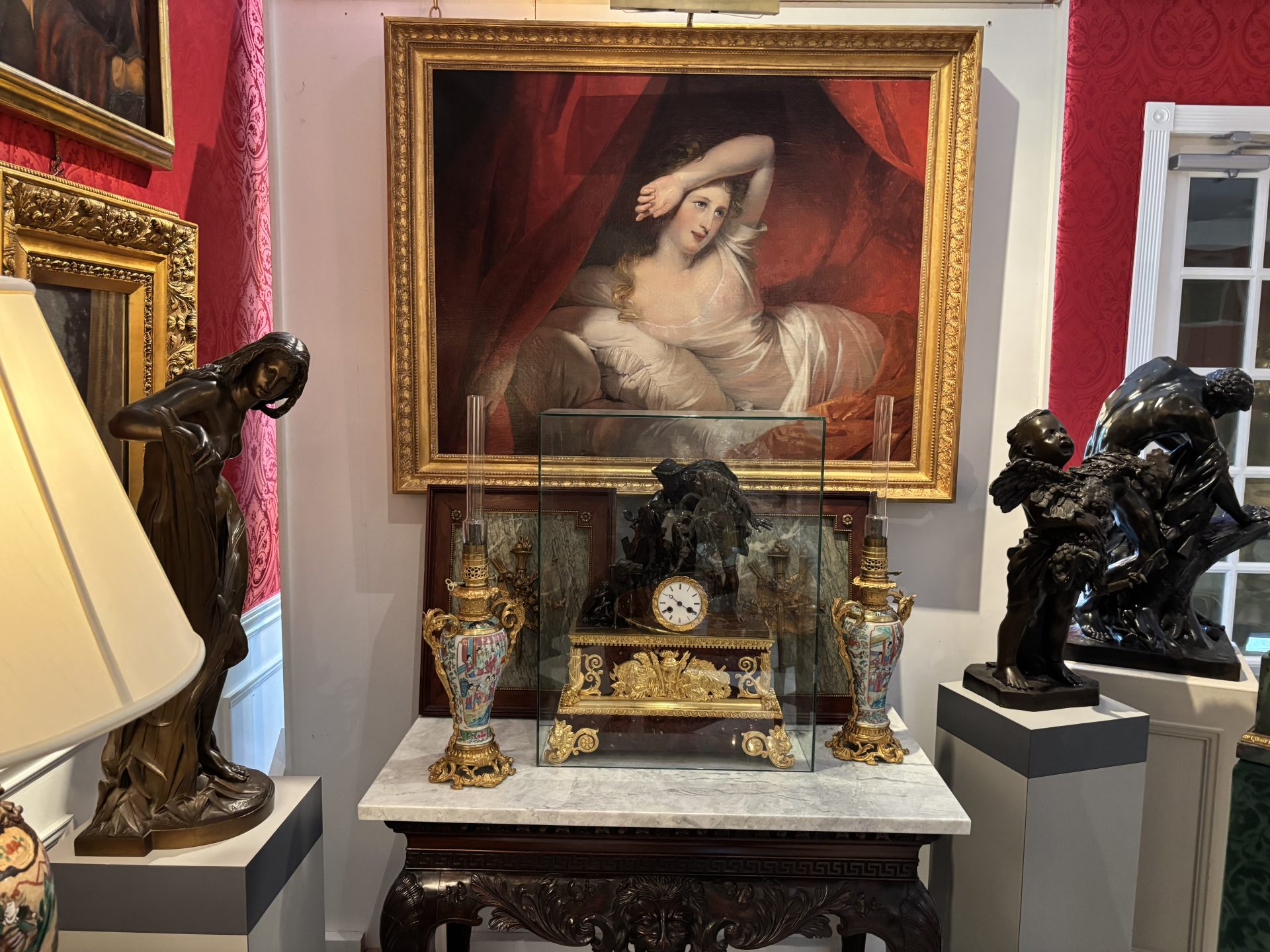 Oil Painting by Claude-Marie Dubufe titled 'Morning' or 'Le Reveil' - Image 25