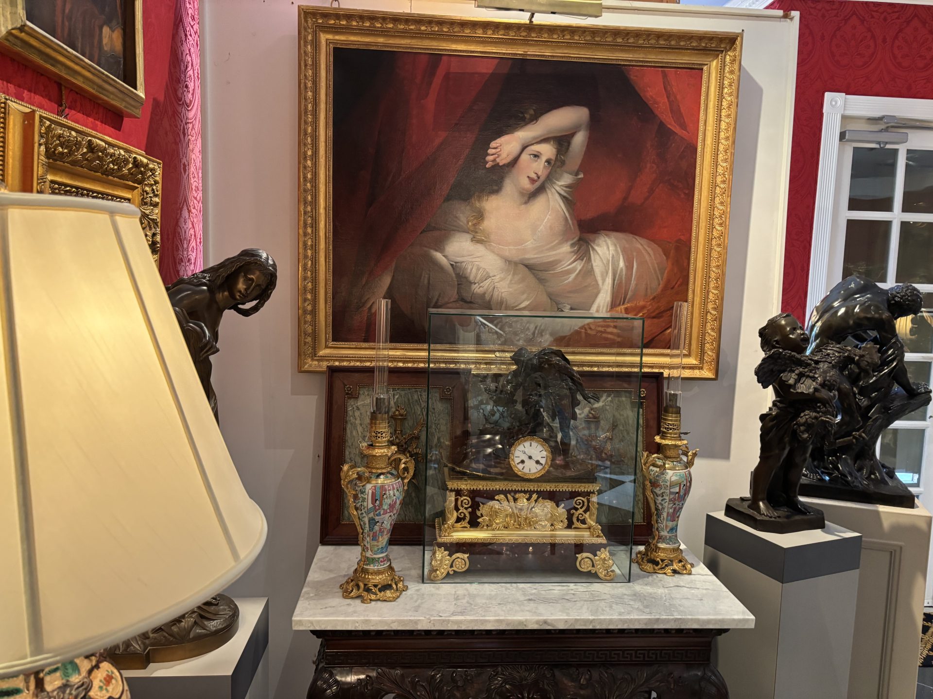 Oil Painting by Claude-Marie Dubufe titled 'Morning' or 'Le Reveil' - Image 24