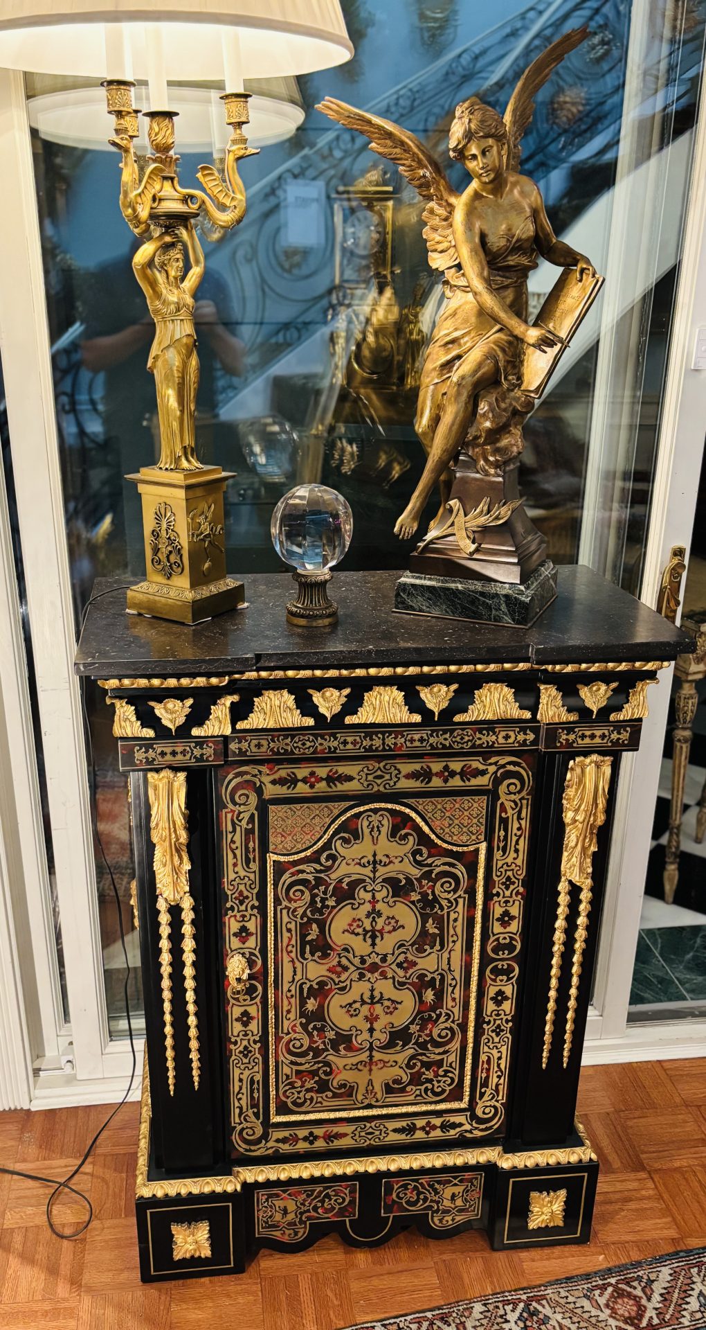 Napoleon III Ebonized and Brass Inlaid Cabinet - Image 16