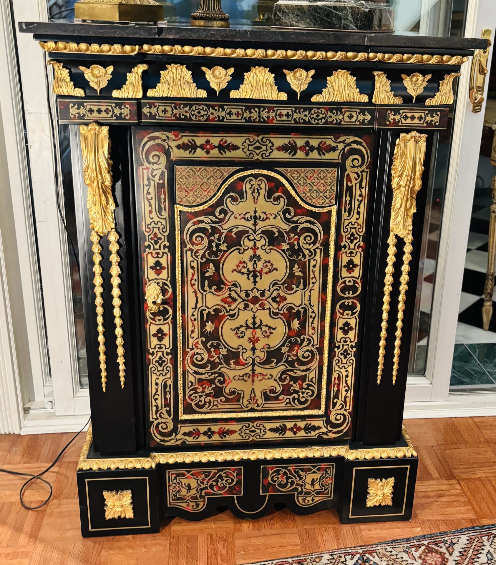 Napoleon III Ebonized and Brass Inlaid Cabinet - Image 15