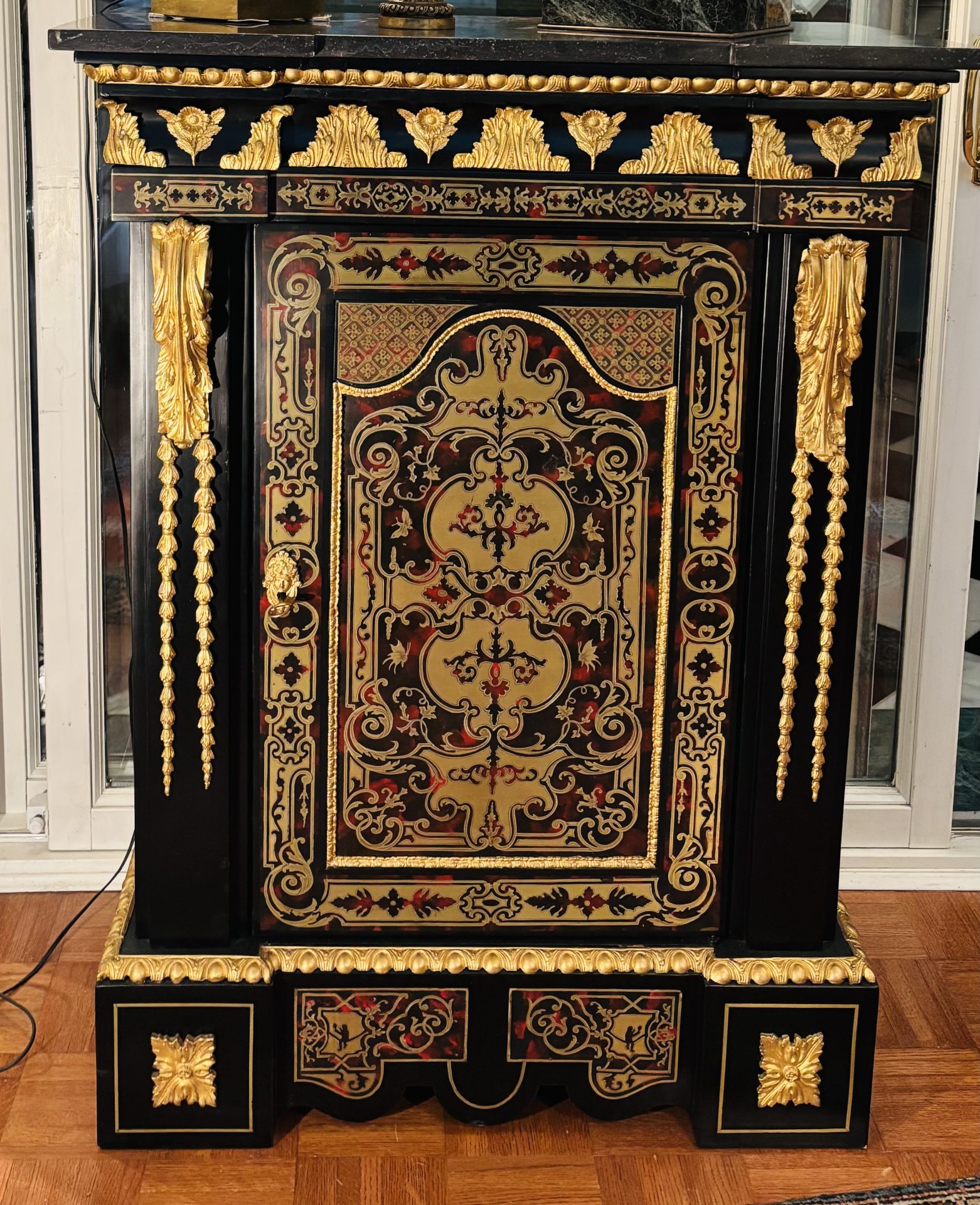 Napoleon III Ebonized and Brass Inlaid Cabinet - Image 14
