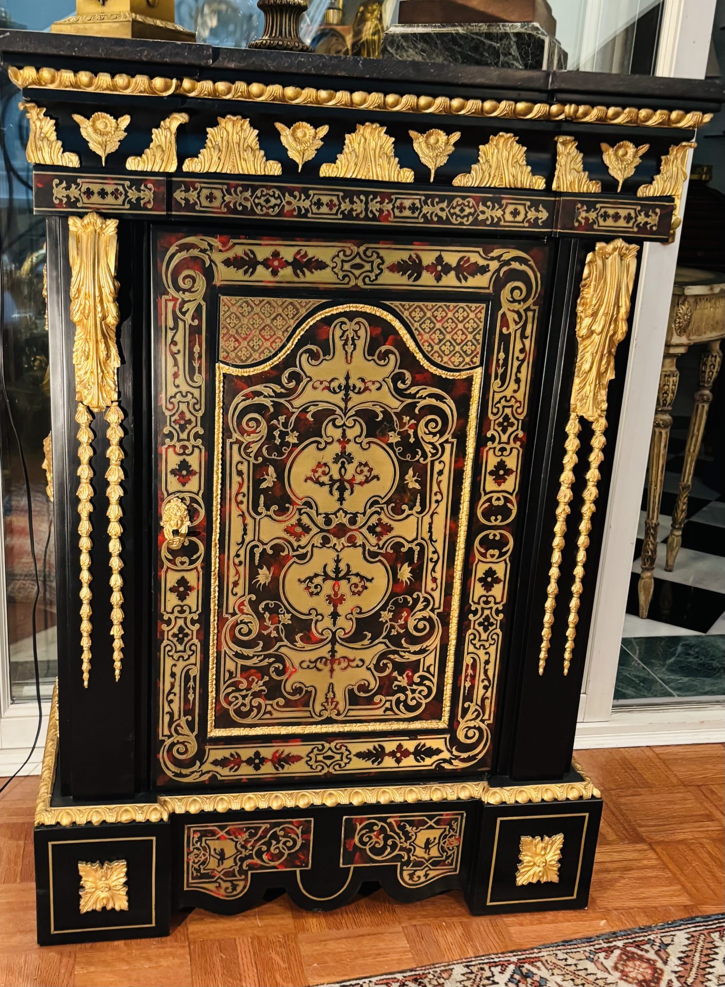 Napoleon III Ebonized and Brass Inlaid Cabinet - Image 11