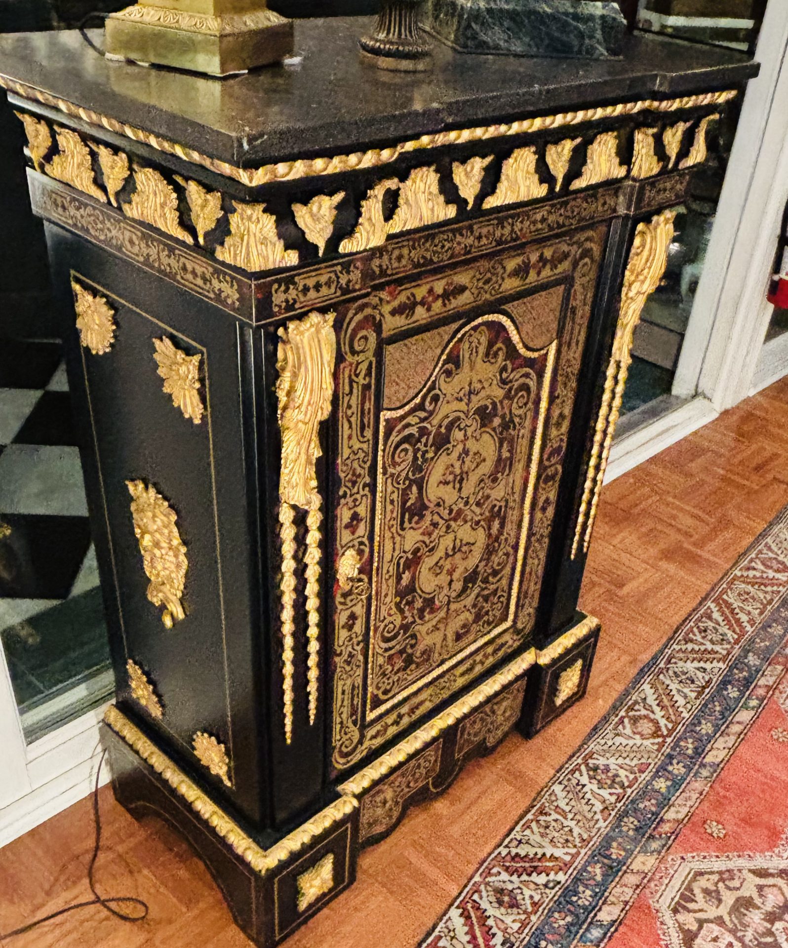 Napoleon III Ebonized and Brass Inlaid Cabinet - Image 12