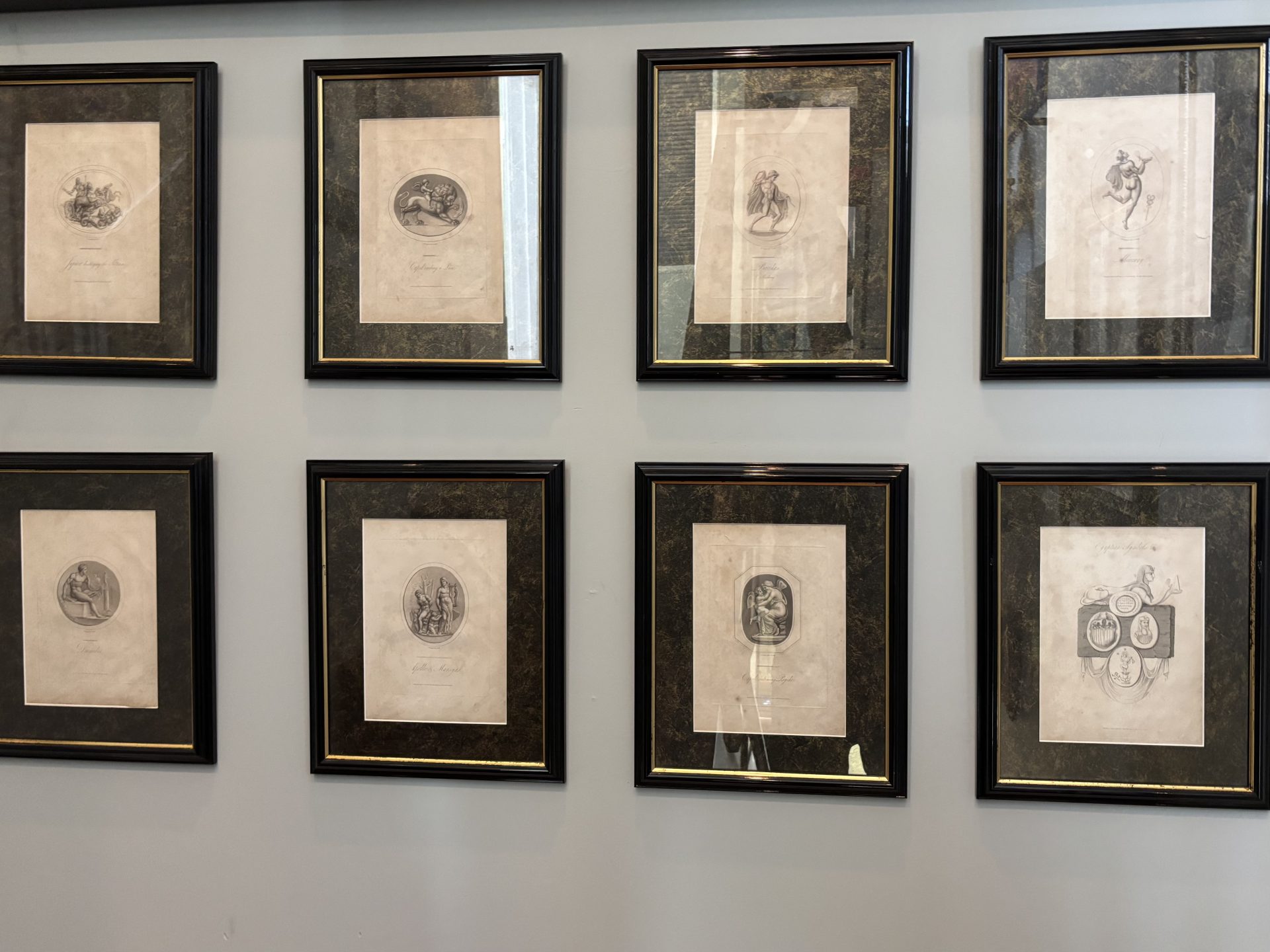 A set of eight early 19thC Neoclassical English Engravings by R.Dagley - Image 25