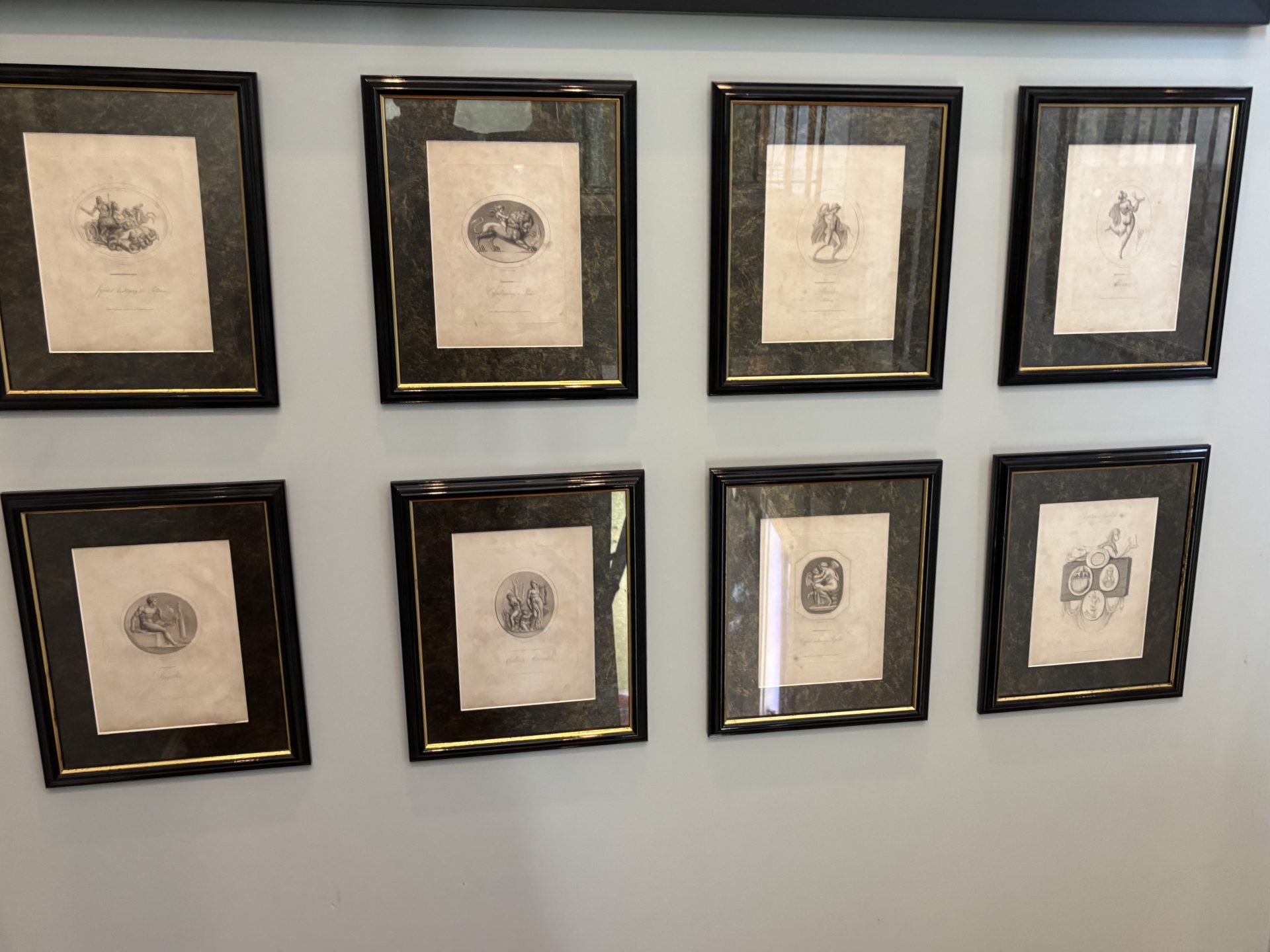 A set of eight early 19thC Neoclassical English Engravings by R.Dagley - Image 26