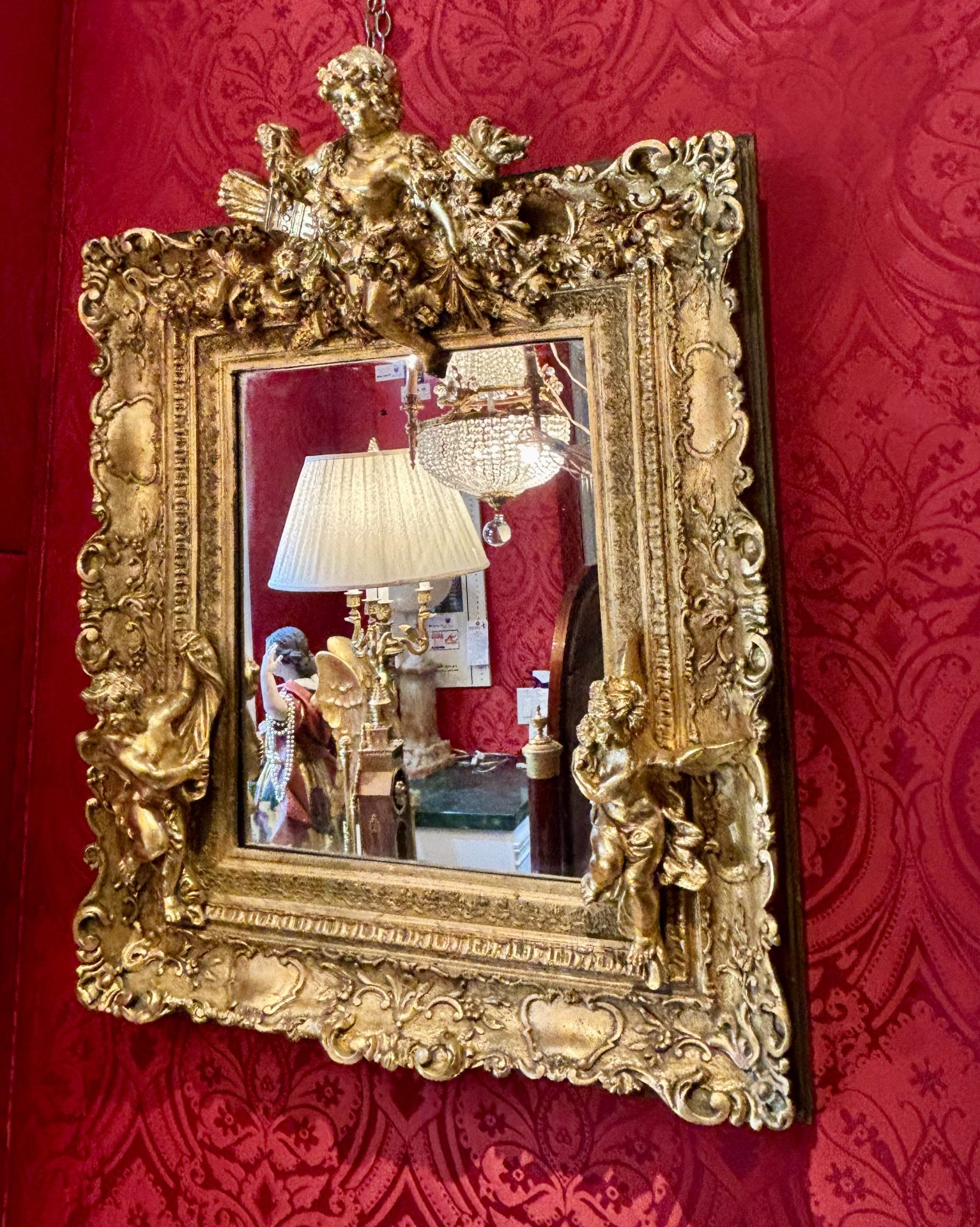 A Late 19 Century Napoleon III Rococo Gilt Wood and Gesso Framed MIrror - Image 12