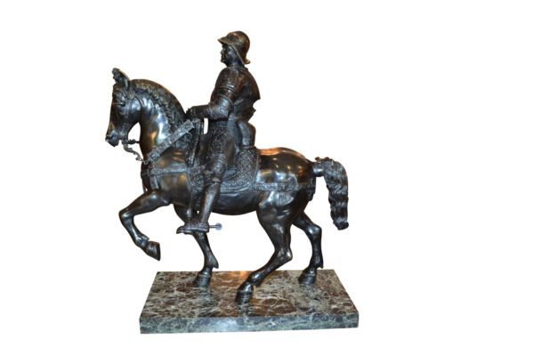 Grand Tour Bronze of the Equestrian Statue of Colleoni After Verrocchio