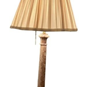 A Mid-Century Italian Beige Oynx Column Lamp