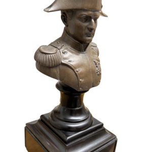 A Small French 19 Century Bronze Bust of Napoleon in Uniform