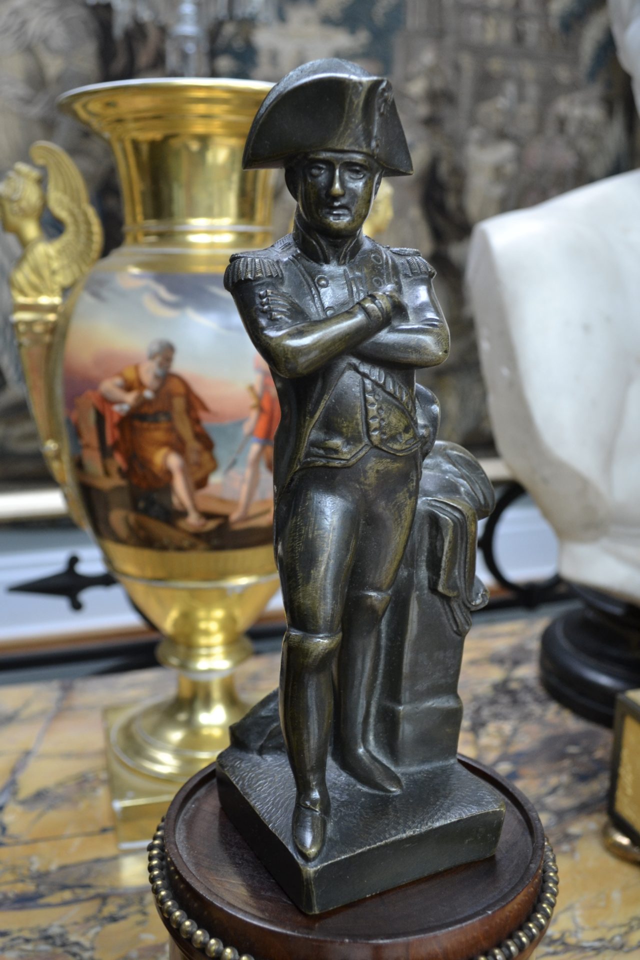 A Patinated Bronze Sculpture of Napoleon after Guillemin - Image 15