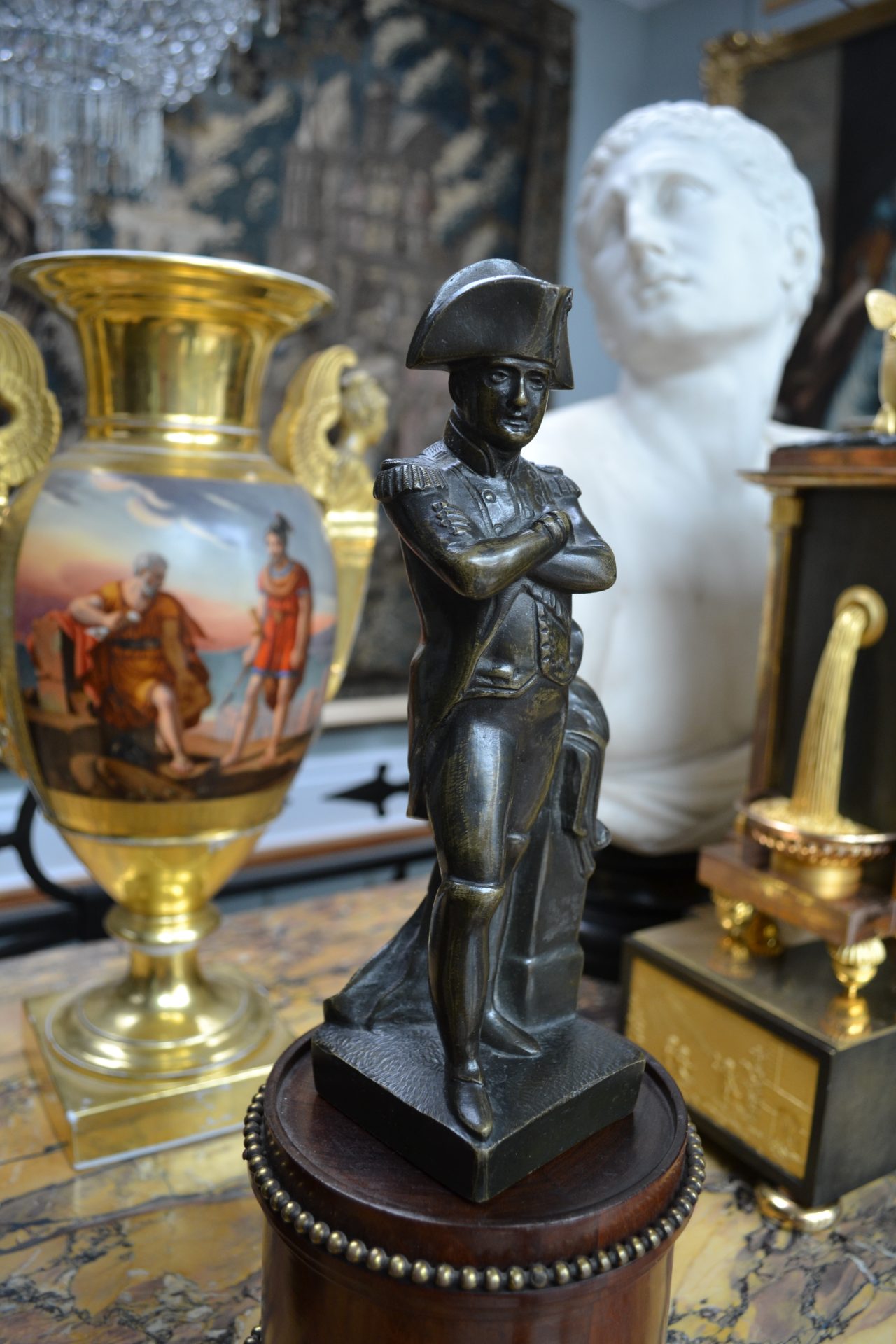 A Patinated Bronze Sculpture of Napoleon after Guillemin - Image 14