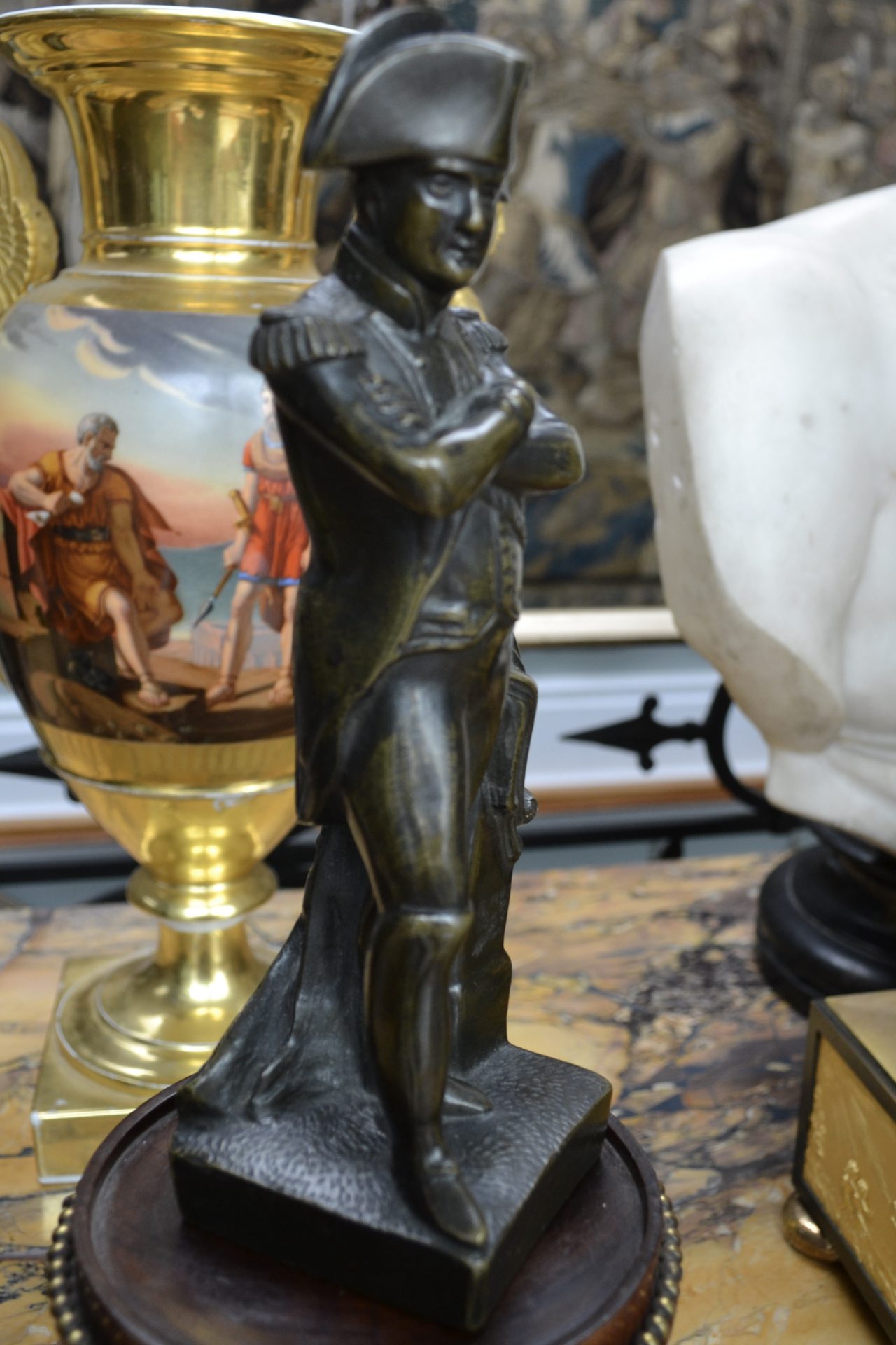A Patinated Bronze Sculpture of Napoleon after Guillemin - Image 7