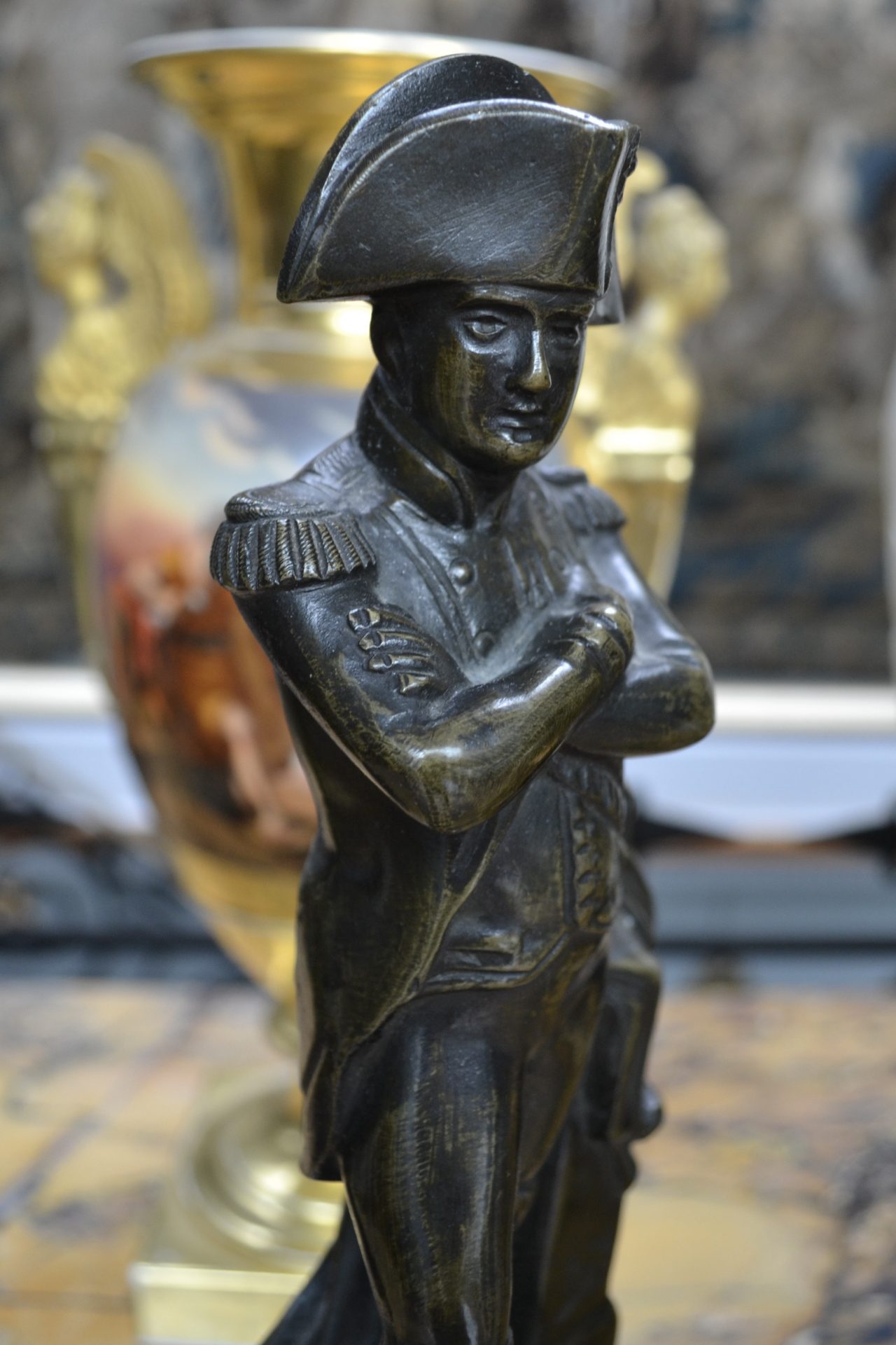 A Patinated Bronze Sculpture of Napoleon after Guillemin - Image 6