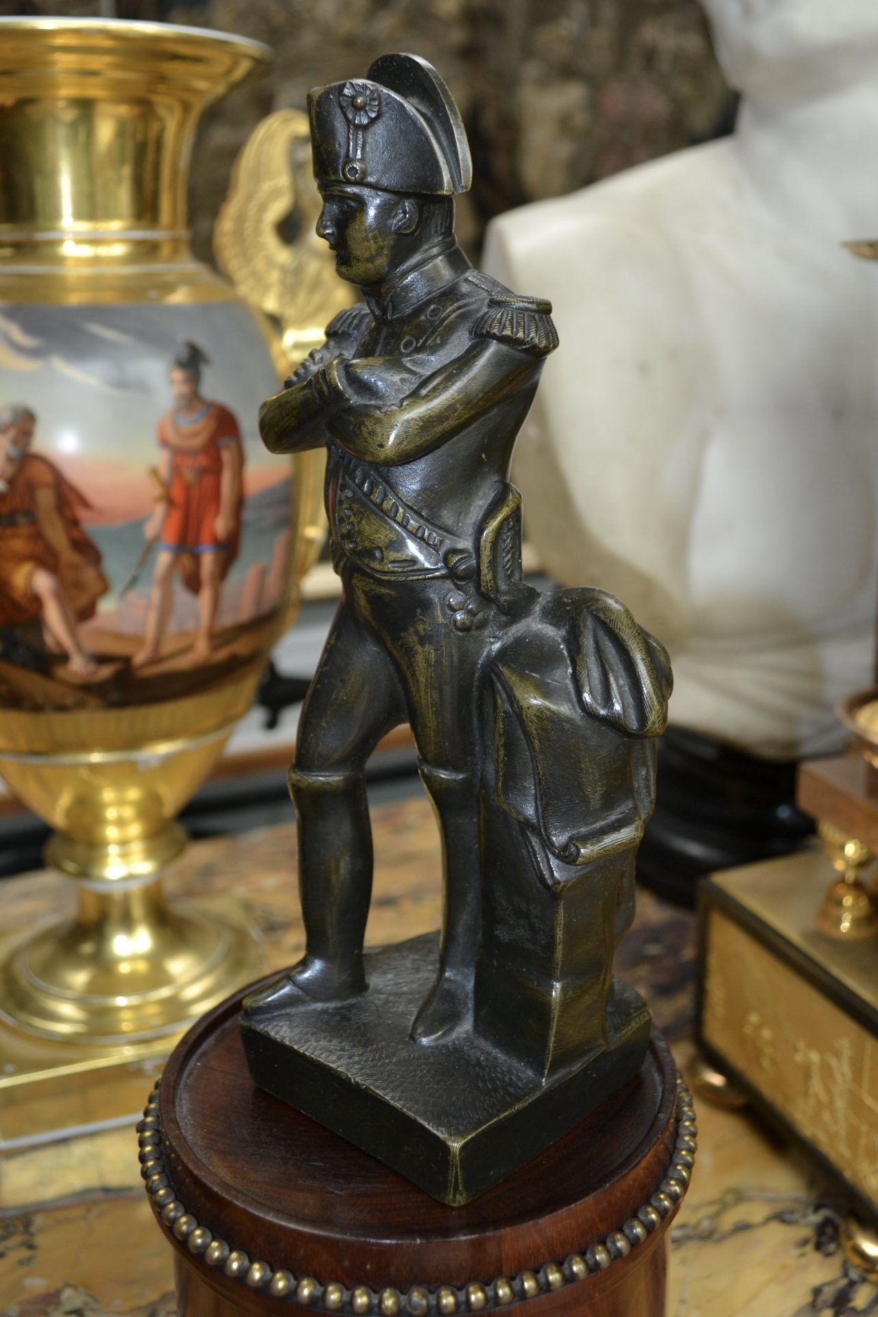 A Patinated Bronze Sculpture of Napoleon after Guillemin - Image 11
