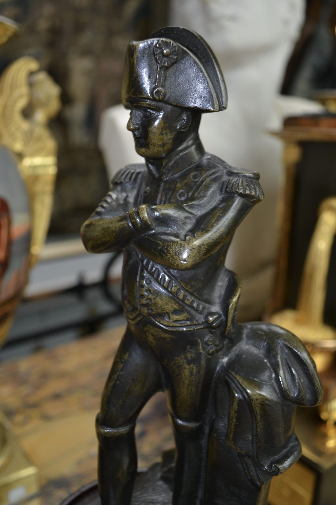 A Patinated Bronze Sculpture of Napoleon after Guillemin - Image 8