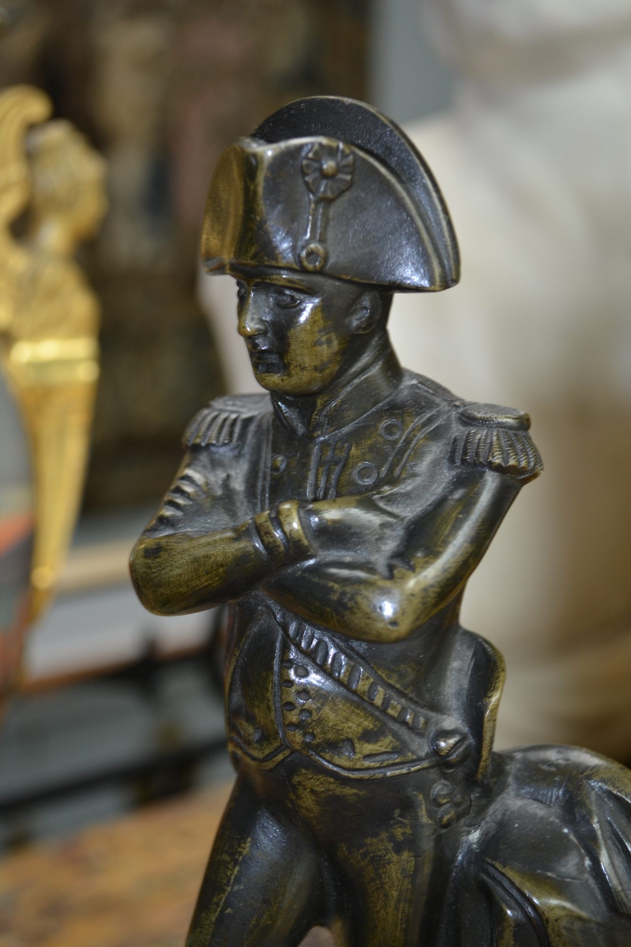 A Patinated Bronze Sculpture of Napoleon after Guillemin - Image 10