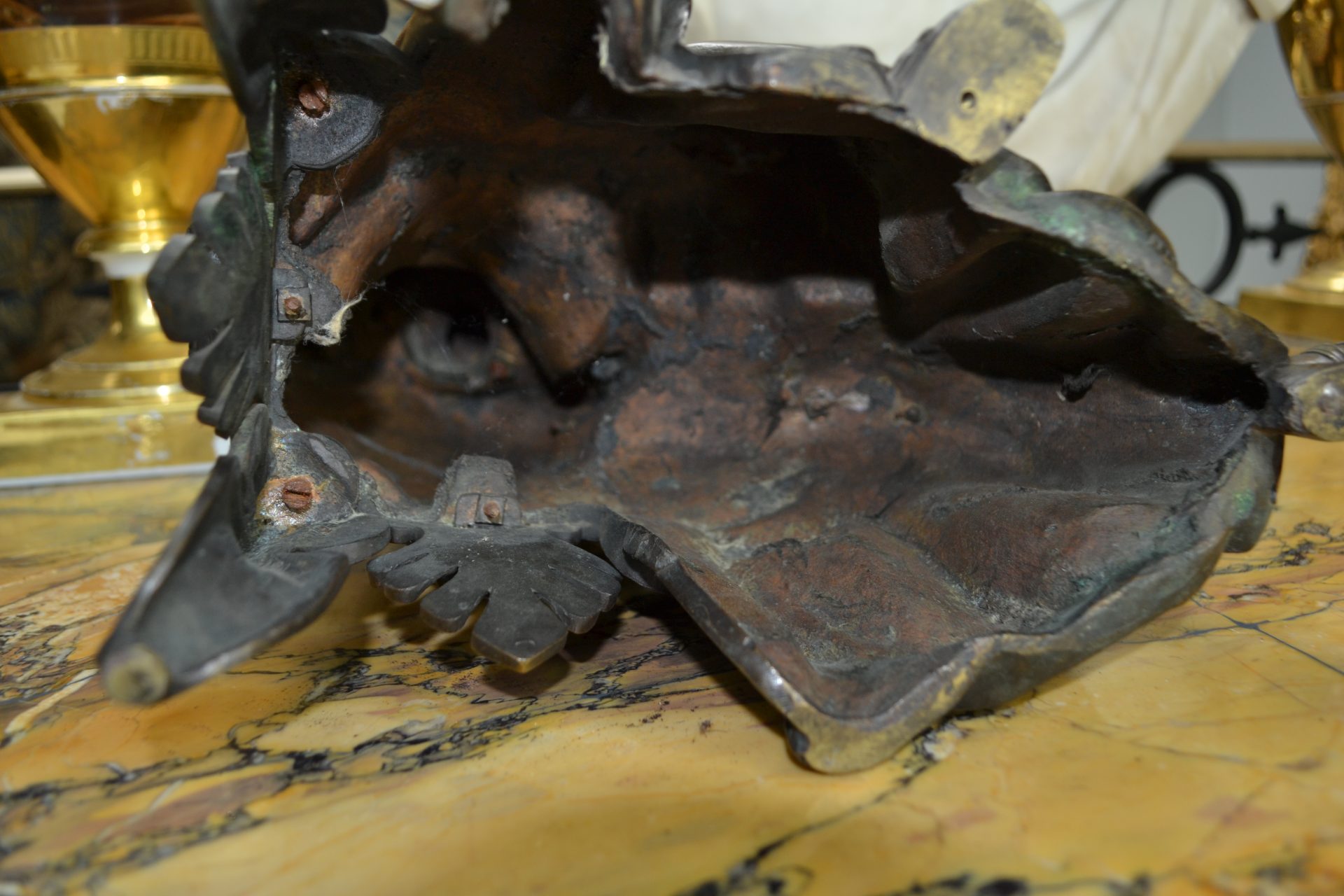 A Patinated Bronze Statue of a Seated Classical Scholar Signed Doriot - Image 13