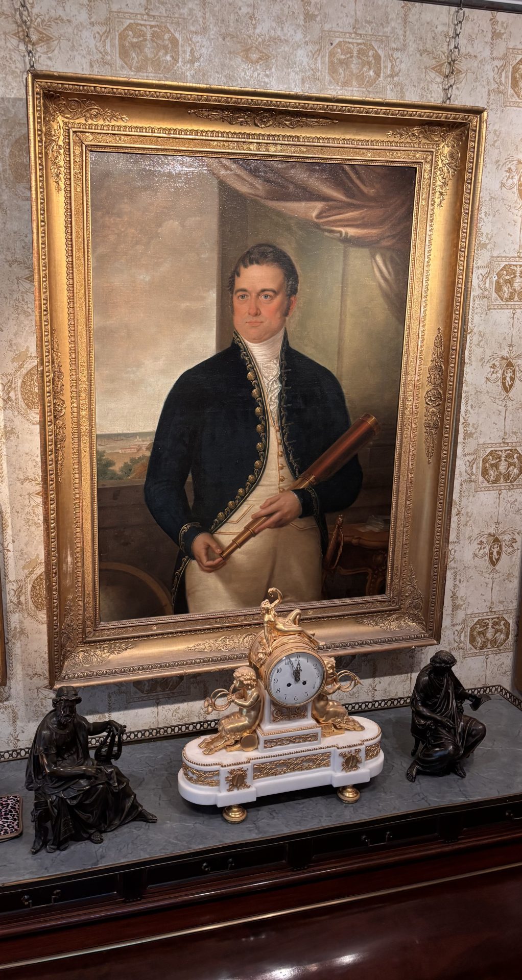 A French Empire three quarter length Portrait of a Naval Officer - Image 7