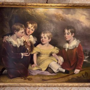 An Early Victorian Painting of Four Children after Henry Raeburn